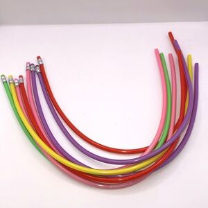 Vintage 1980’s bendable pencil lot of 8